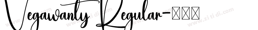Vegawanty Regular字体转换